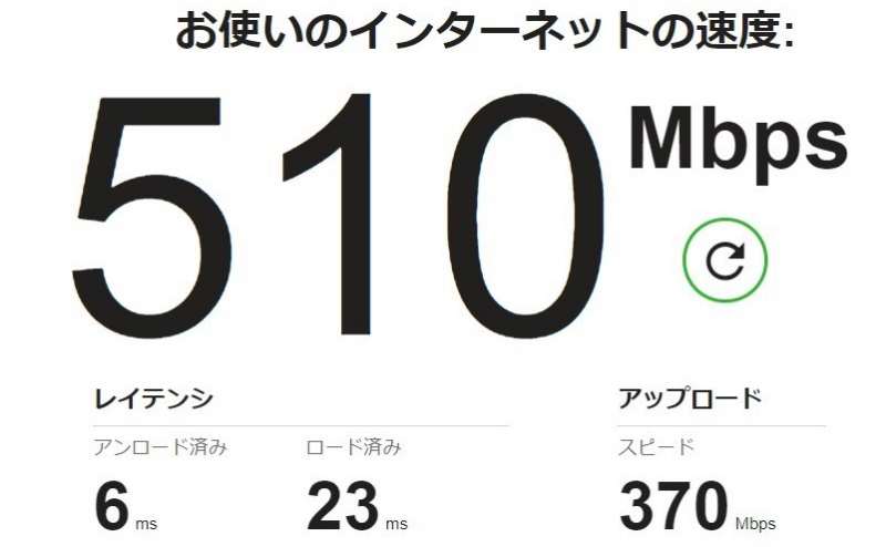 高速インターネットで快適にご利用いただけます※無料設備なので動作保証・帯域保証は行っておりません。