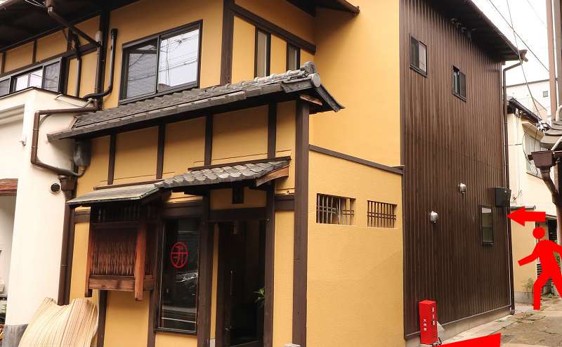 アクセスはこのように。お茶カフェ「YUGEN」さんが目印です。