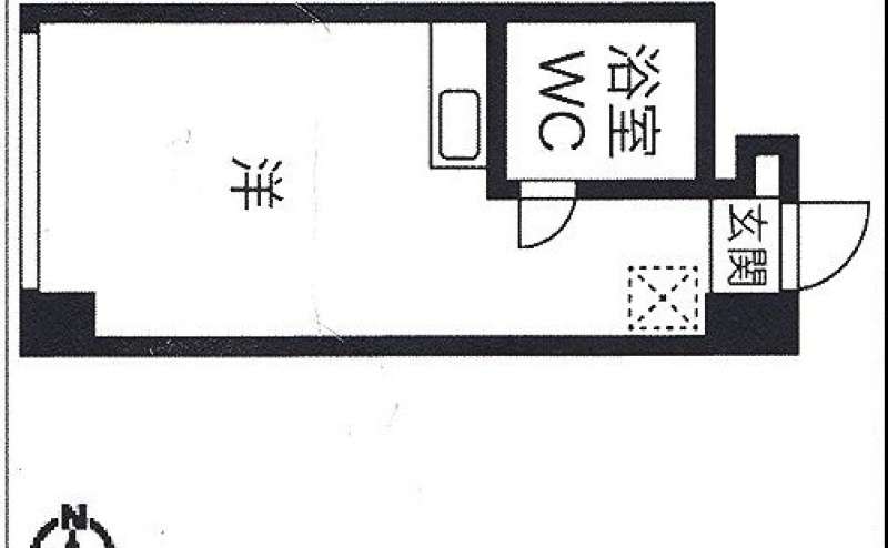 間取り図です。マンション内の完全個室