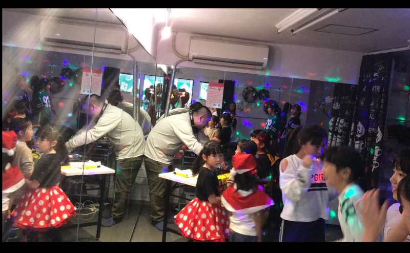 スタジオでクリスマスイベント