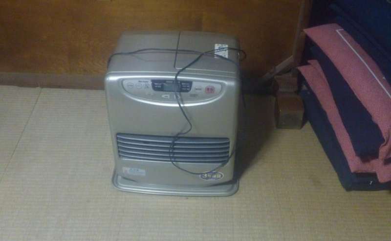ファンヒーター完備