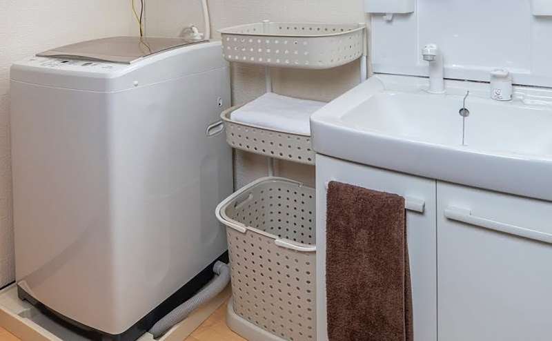 広々とした洗面台。ご自由にご利用いただけます